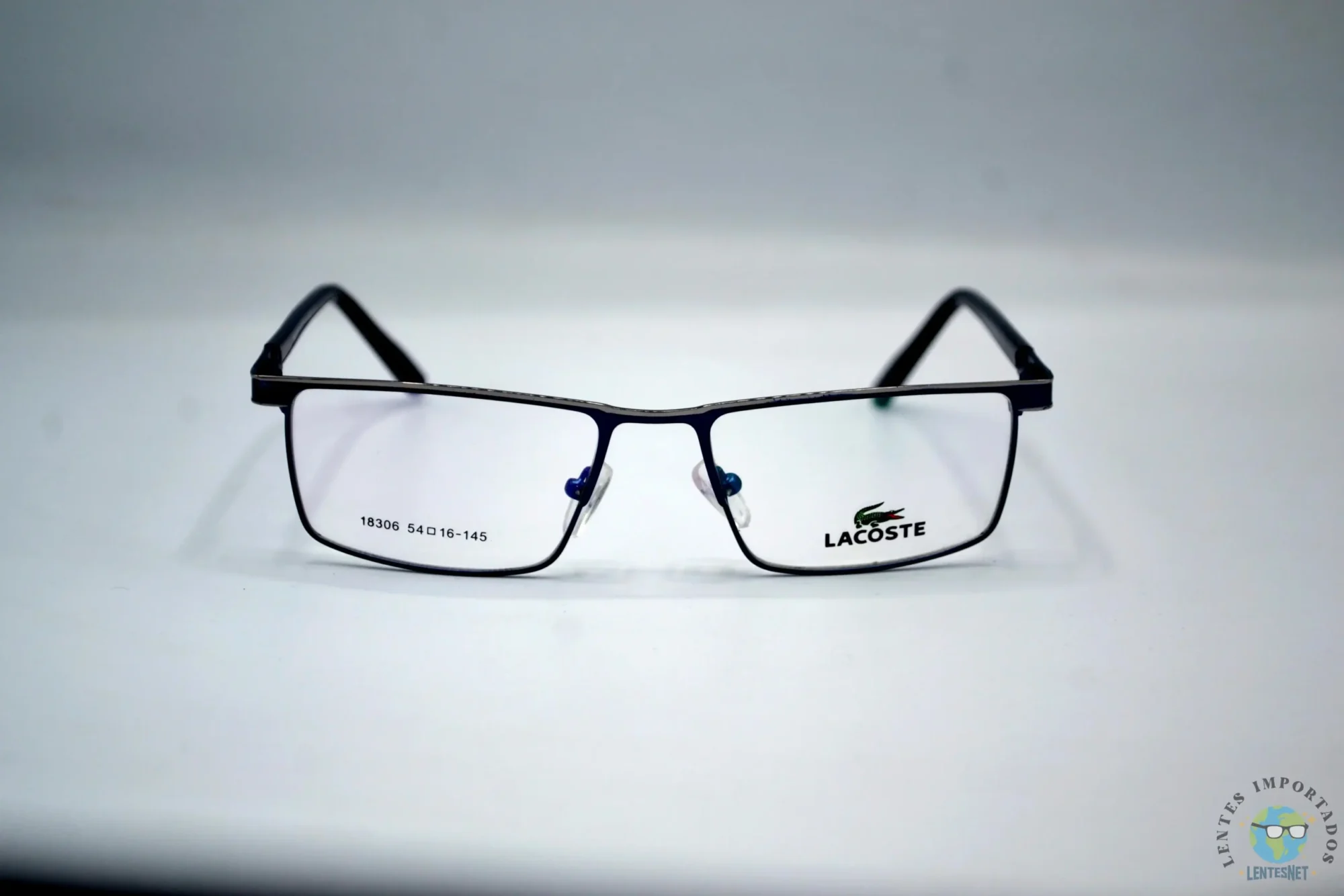 Lacoste | Lentes Marca Lacoste Color Metal Azul 18306 C4 | Modelo: Lacoste 18306 C4 Color: Metal Azul