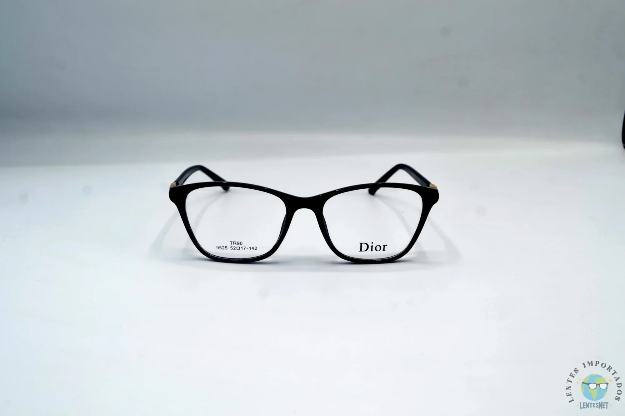 Dior | Lentes Marca Dior Color Negro Brillante 9525 C1 | Modelo: Dior 9525 C1 Color: Negro Brillante