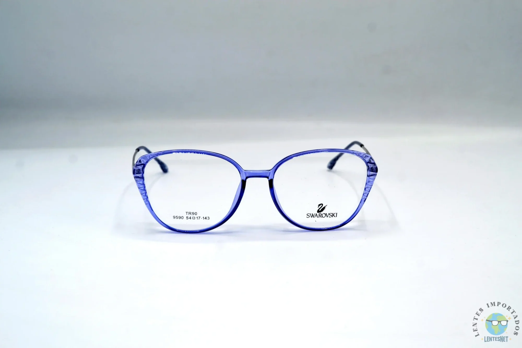 Swarovski | Lentes Marca Swarovski Color Transparente Azul 9590 C4 | Modelo: Swarovski 9590 C4 Color: Transparente Azul