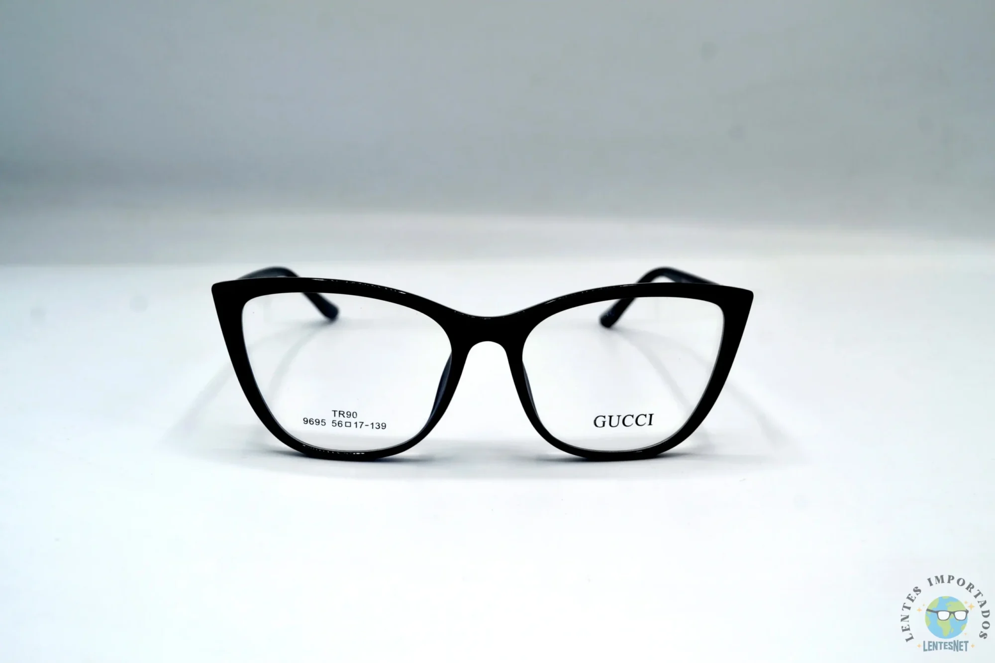 Gucci | Lentes Marca Gucci Color Negro Brillante 9695 C1 | Modelo: Gucci 9695 C1 Color: Negro Brillante