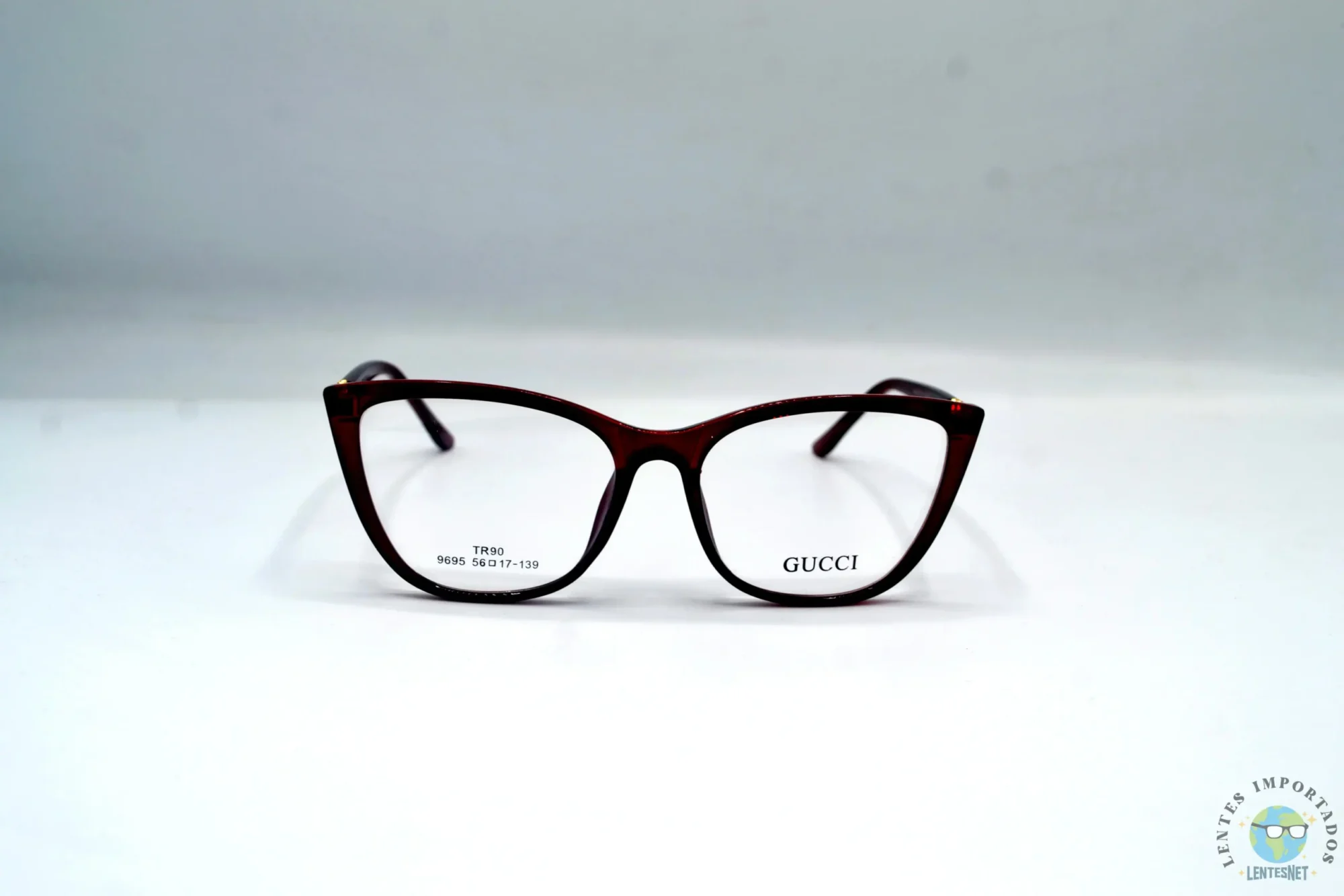 Gucci | Lentes Marca Gucci Color Rojo Transparente 9695 C3 | Modelo: Gucci 9695 C3 Color: Rojo Transparente