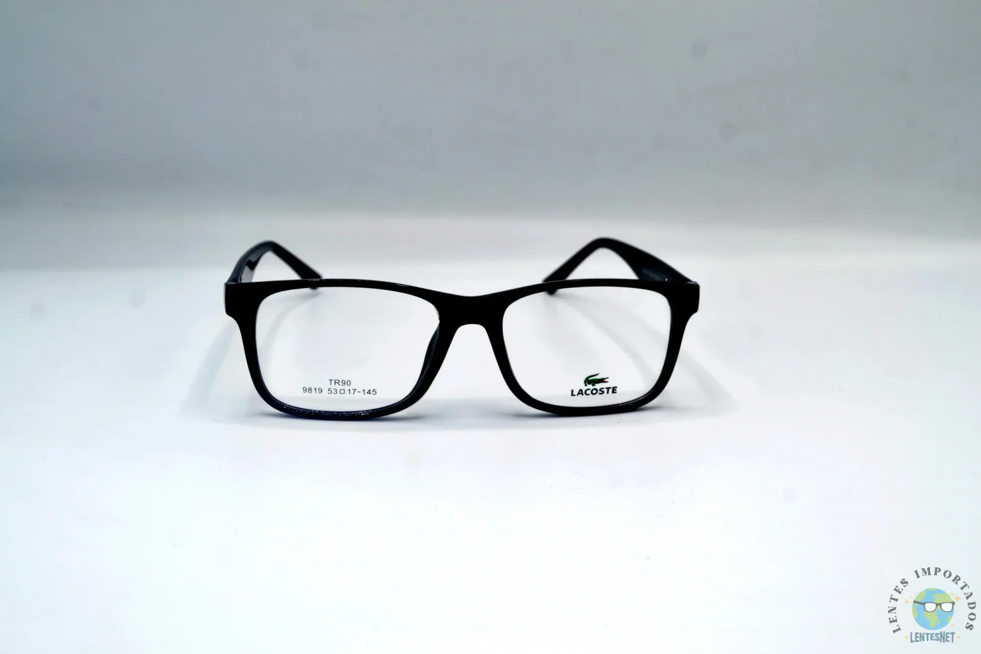 Lacoste | Lentes Marca Lacoste Color Negro Brillante 9819 C1 | Modelo: Lacoste 9819 C1 Color: Negro Brillante