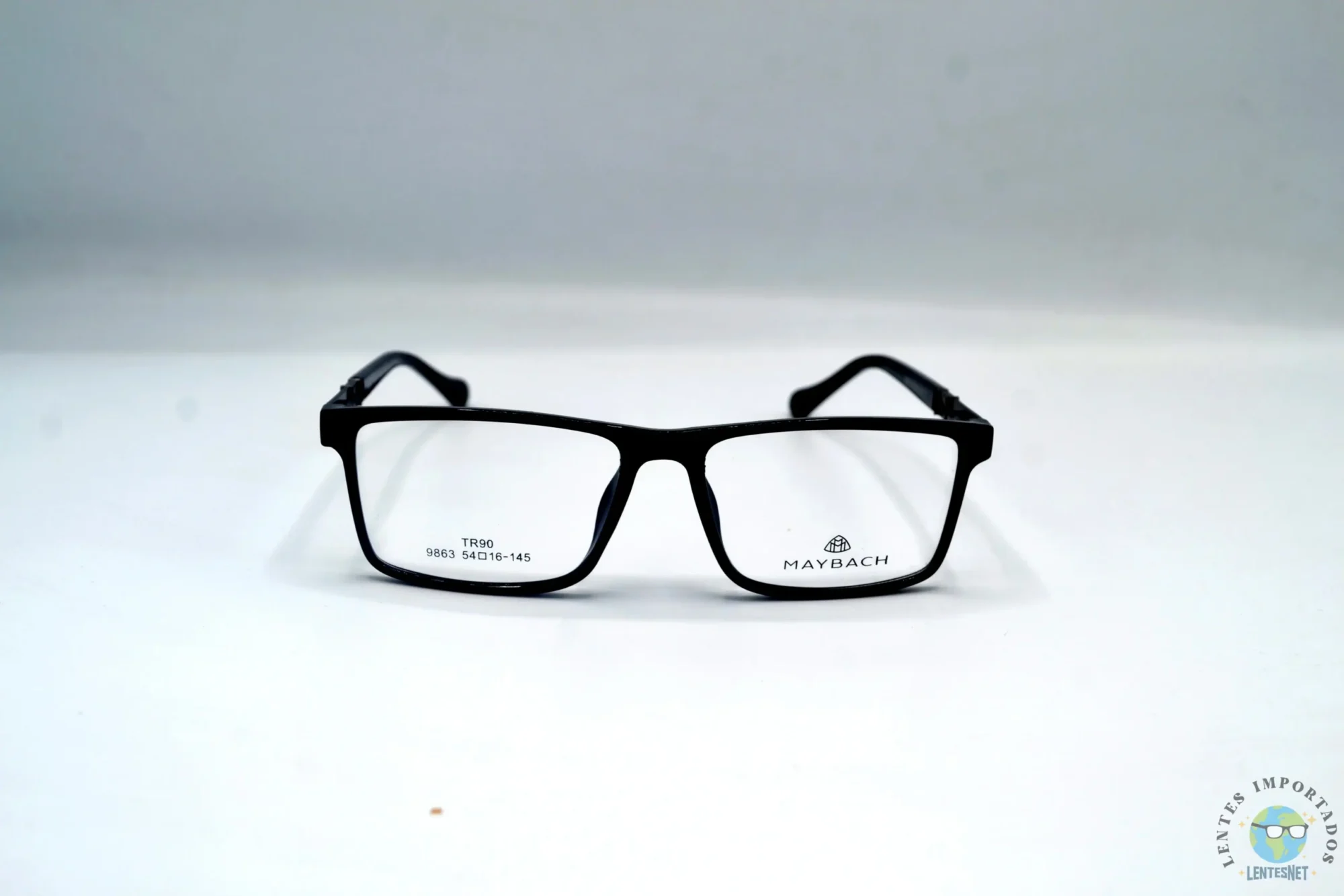 Maybach | Lentes Marca Maybach Color Negro Brillante 9863 C1 | Modelo: Maybach 9863 C1 Color: Negro Brillante