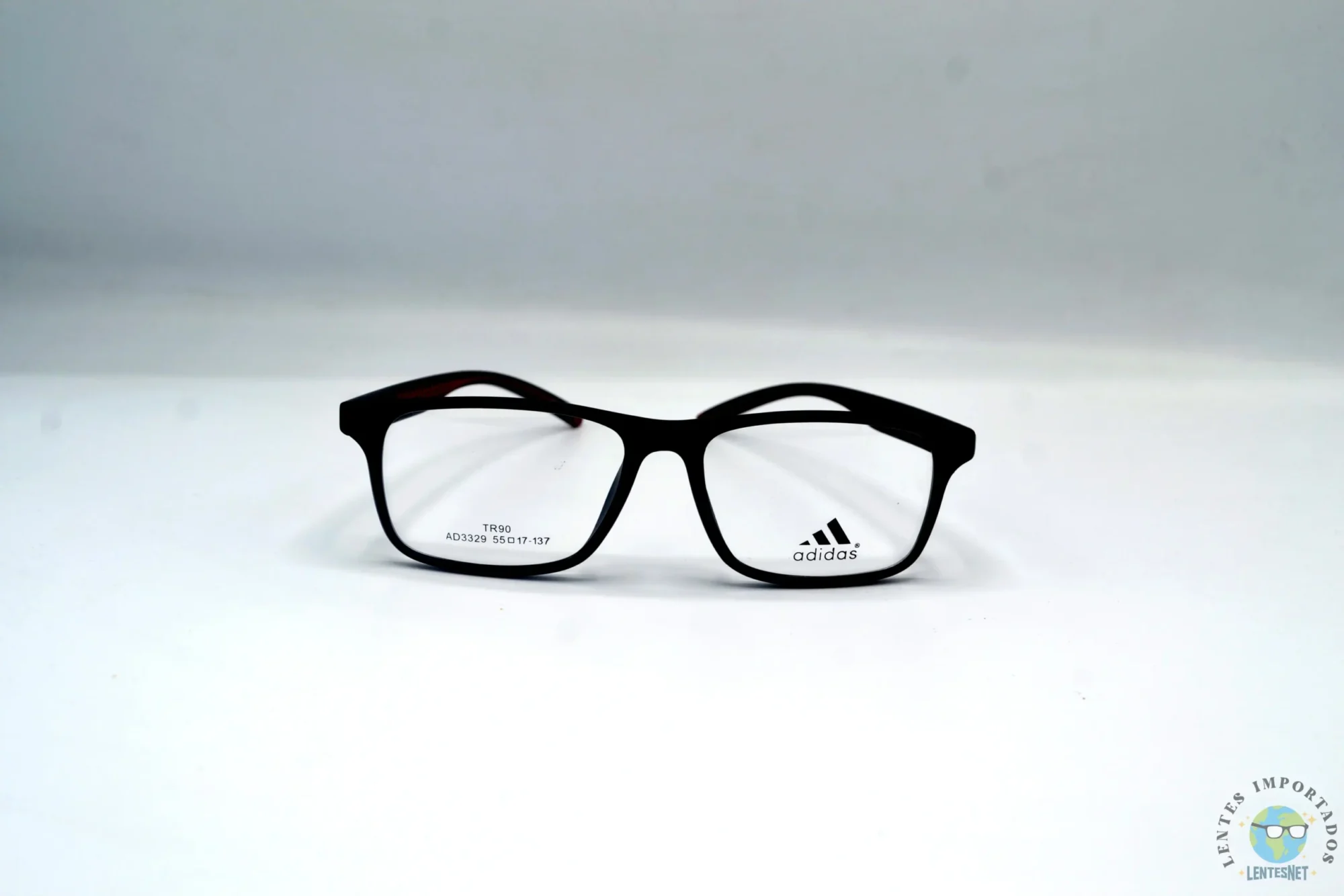 Adidas | Lentes Marca Adidas Color Negro Mate y Rojo AD3329 C2 | Modelo: Adidas AD3329 C2 Color: Negro Mate y Rojo